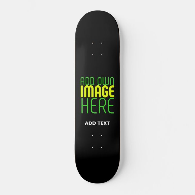 SKATEBOARD PLANTILLA DE TEXTO DE IMAGEN NEGRA SENCILLA EDITAB (Anverso)