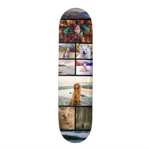 Skateboard Plantilla del collage de fotos