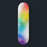 Skateboard Plantilla en blanco de Personalizado amarillo verd<br><div class="desc">Personalizado Blanco Rojo Azul Rojo Azul Amarillo Color Rojo Plantilla En Blanco Moderno Skateboard Abstracto Arte Trendy.</div>