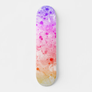 Skateboard Plantilla personalizada Tendencia Rosa Azul Púrpur