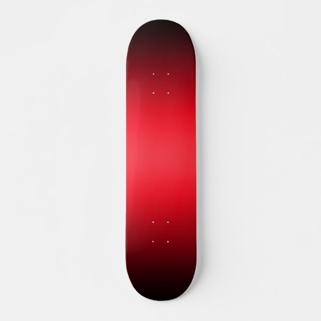 Skateboard Plantilla roja y negra de la pendiente del (Anverso )