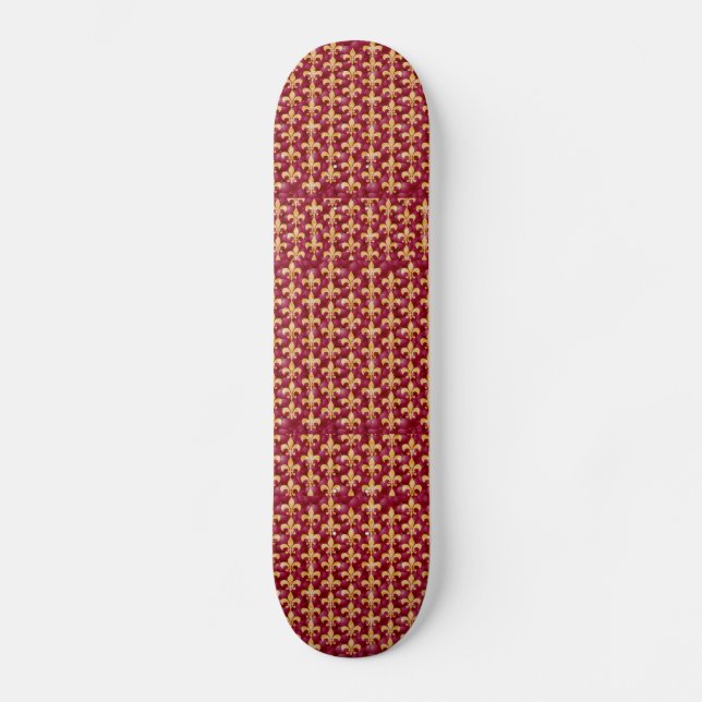 Skateboard Plástico de esquí de Fleur de Lis (Anverso)