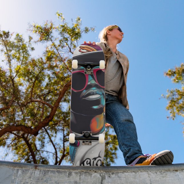 Skateboard Plataforma de skate - Street graffiti art Hip Hop  (Exterior 1)