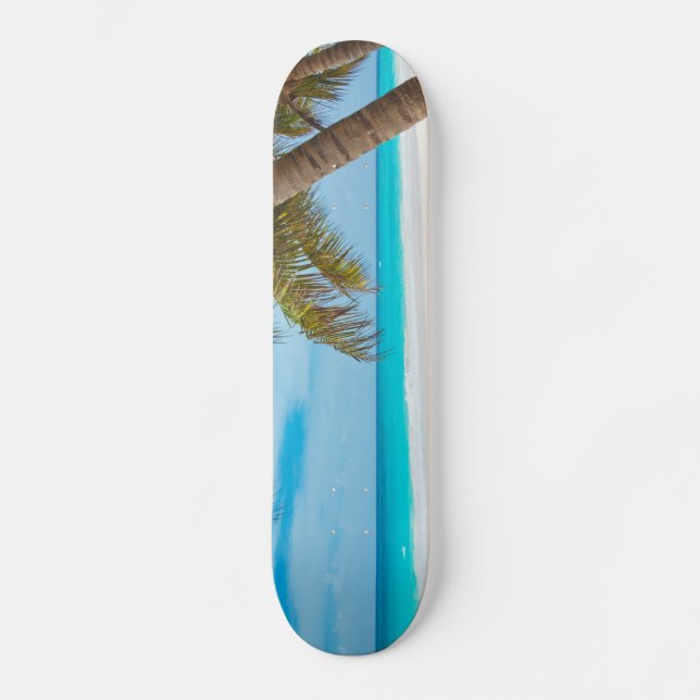 Skateboard Playa del Paraíso Tropical (Anverso)