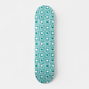 Skateboard Plazas retro - Blanco en Aqua