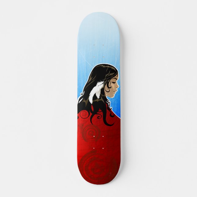 Skateboard Pluma nativa (favorable) (Anverso )