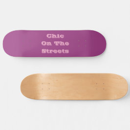 Skateboard Pluma Wine Purple Spring Season Color sólido