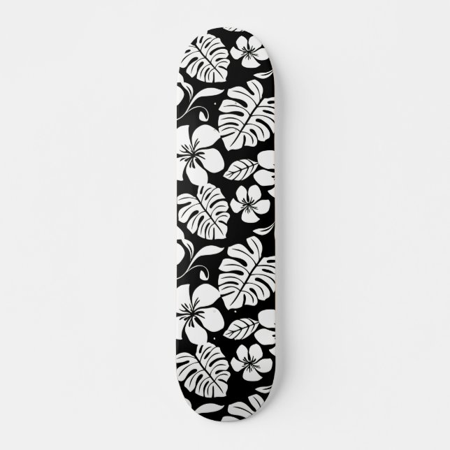 SKATEBOARD PLUMERÍA ROSA (NEGRO) (Anverso )