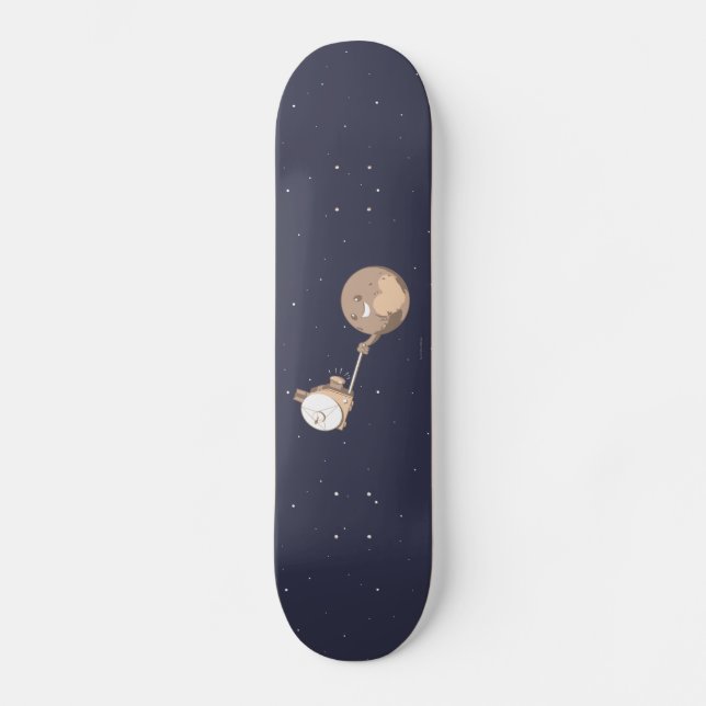 Skateboard Plutón Selfie (Anverso)