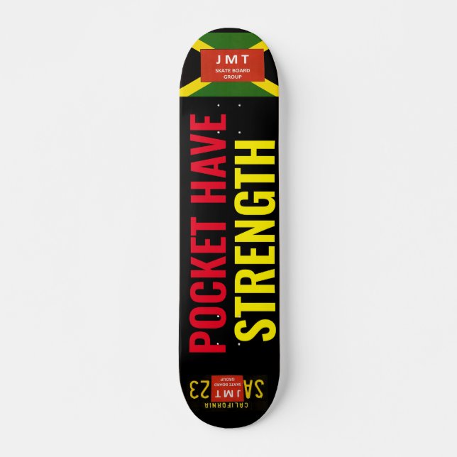 Skateboard POCKET TIENE FORTALECIMIENTO JMT Skateboard, 73" D (Anverso )
