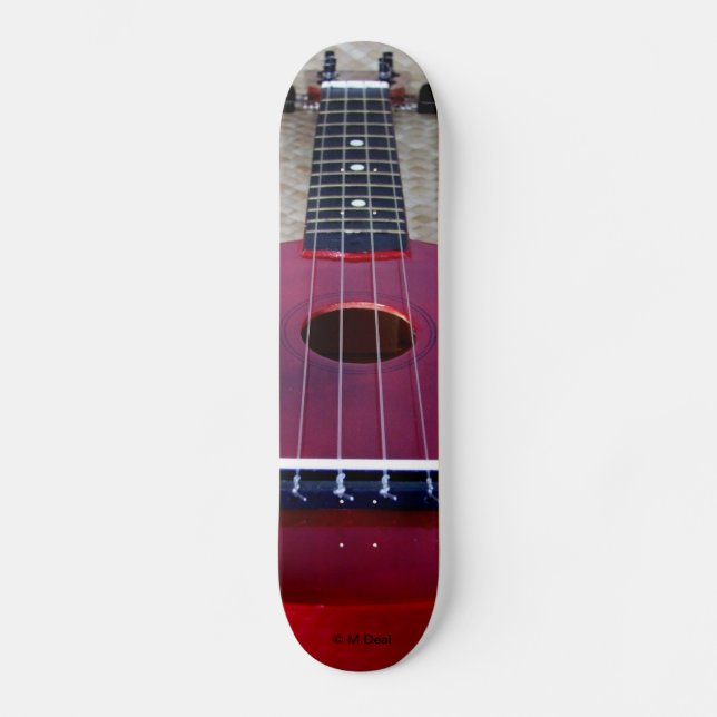 Skateboard Poco Ukulele rojo (Anverso)