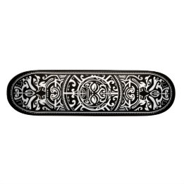 Skateboard Polinesia Tribal Face Grain