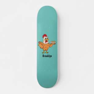 Skateboard Pollo con huevos en el personalizado de placa