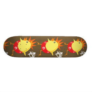 Skateboard Pollo de Punk Rock