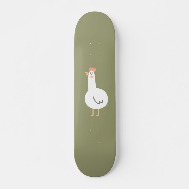 Skateboard Pollo feliz (Anverso )