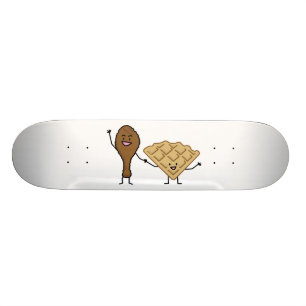 Skateboard Pollo y galletas americanos y el cocinar