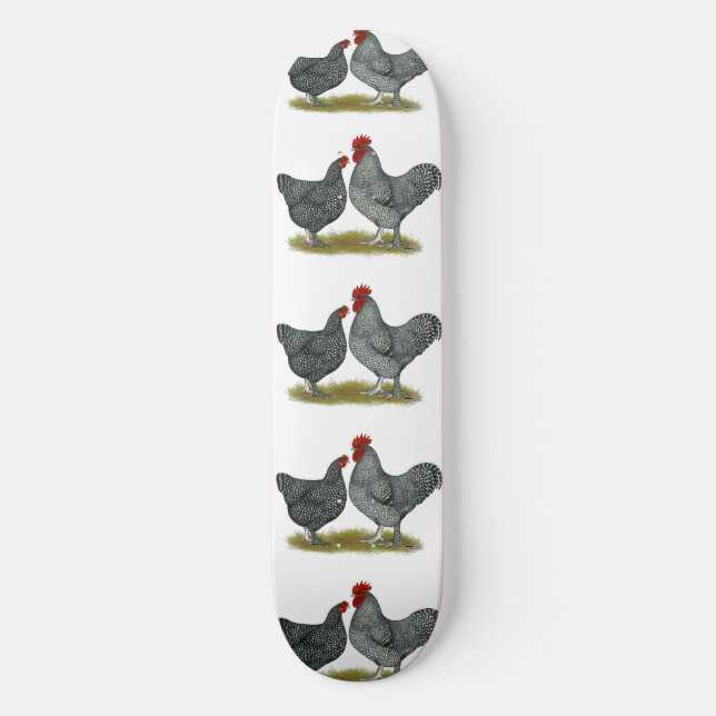 Skateboard Pollos malinos (Anverso)
