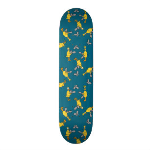 Skateboard Pollos y motosierras azules