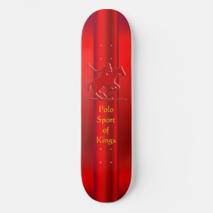 Skateboard Polo Pony y Rider Grabado en relieve, de aspecto r