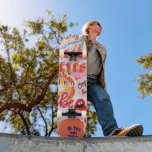 Skateboard Pop Art Street con nombre<br><div class="desc">¡Haz que esta calle de Pop Art con patineta de nombre sea tu propia agregando tu nombre!</div>