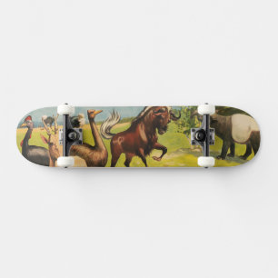 Skateboard Poster Circus Para Adam Forepaugh Y Vende Hermanos
