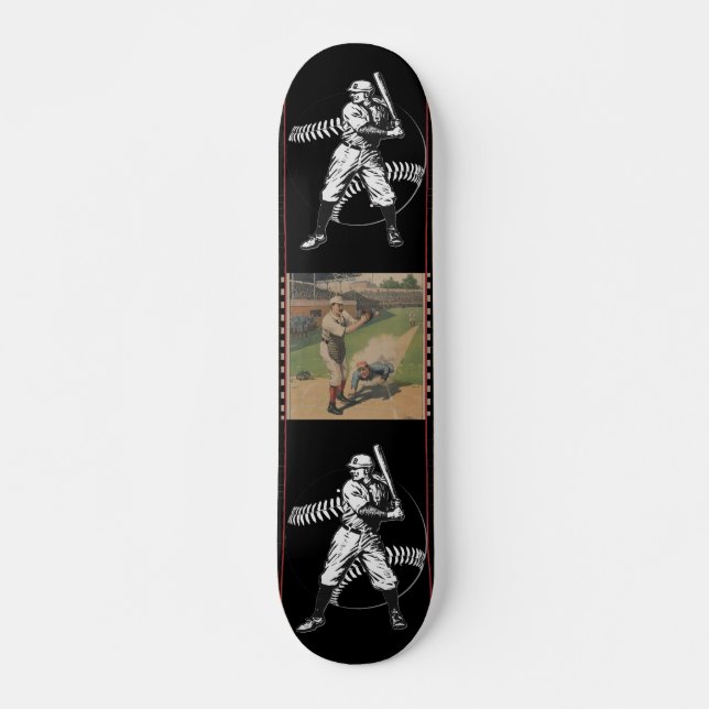 Skateboard Poster de béisbol (Anverso )