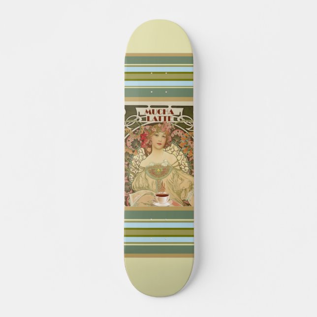 Skateboard Poster de café de época (Anverso )