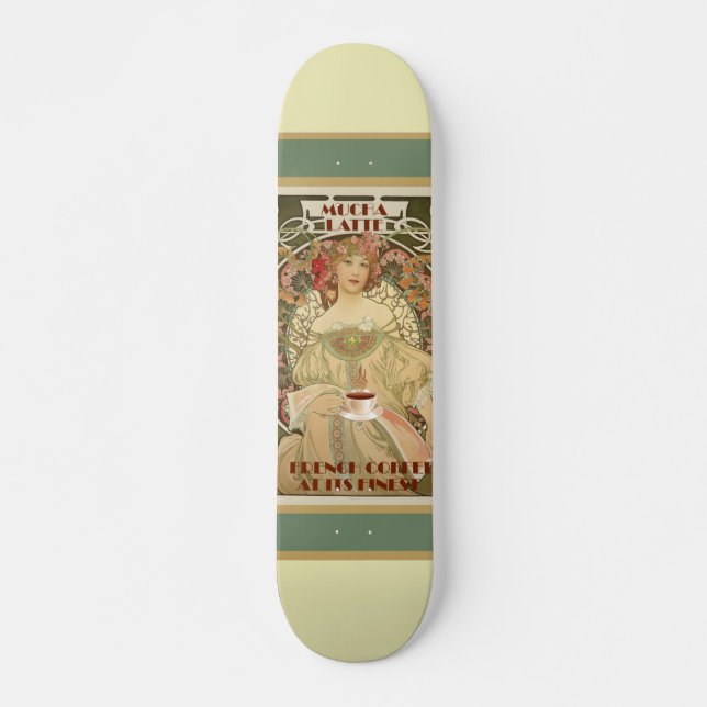 Skateboard Poster de café de época (Anverso )