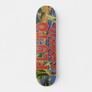 Skateboard Poster De Viajes De Vuelo A Tenerife Vintage