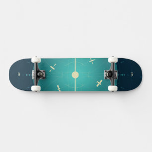 Skateboard Poster del reloj atómico del espacio profundo, ver