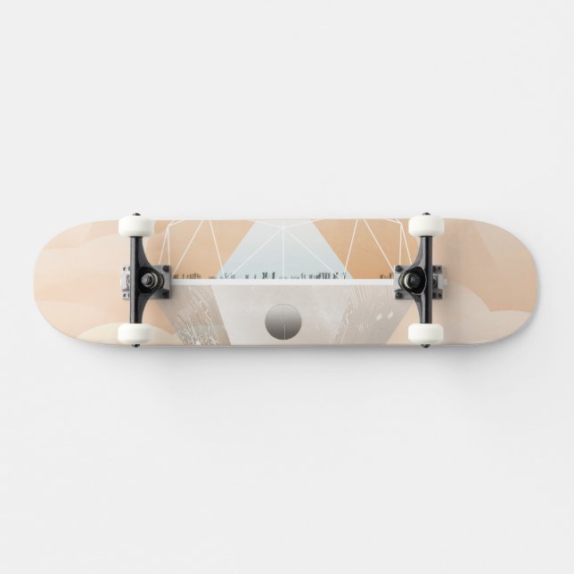 Skateboard Poster-Observatorio Del Espacio Retro En El Sistem (Horz)