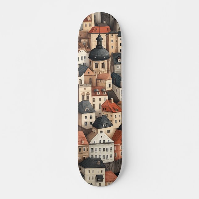 Skateboard Praga República Checa Viaje (Anverso )