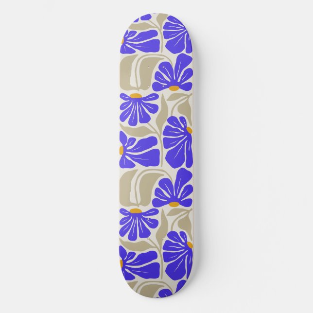 Skateboard Prancha Skate Flower (Anverso)