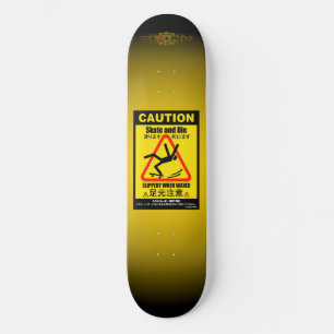 Skateboard Precaución