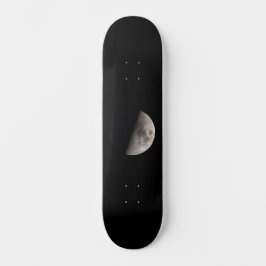 Skateboard Primera fase de la luna del trimestre
