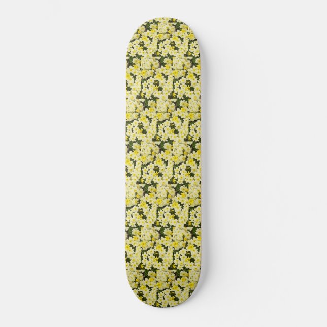 Skateboard Primroses de primavera (Anverso)