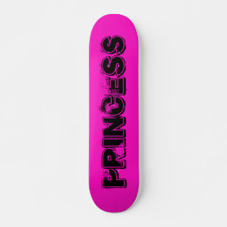 Skateboard Princesa de estilo grunge rosado caliente