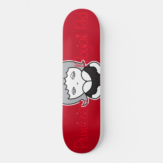 Skateboard Princesas del Rojo Real 2 (Anverso)