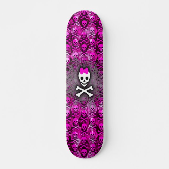 Skateboard Princess Skull & Bones (Anverso )