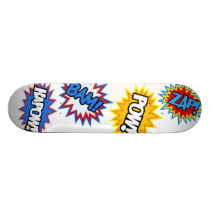 Skateboard ¡Prisionero de guerra del cómic! Explosiones