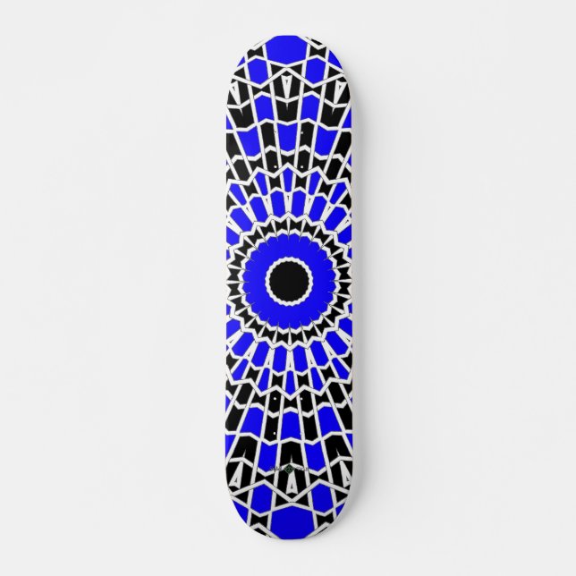 Skateboard Prism Mandala ( Azul ) (Anverso )