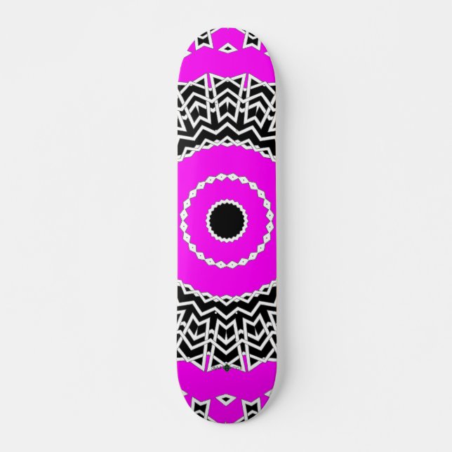Skateboard Prism Mandala ( Rosa ) (Anverso )