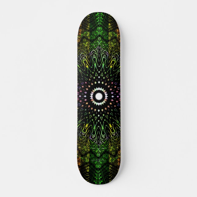 Skateboard Prisma de Triángulo Tribal (Anverso )