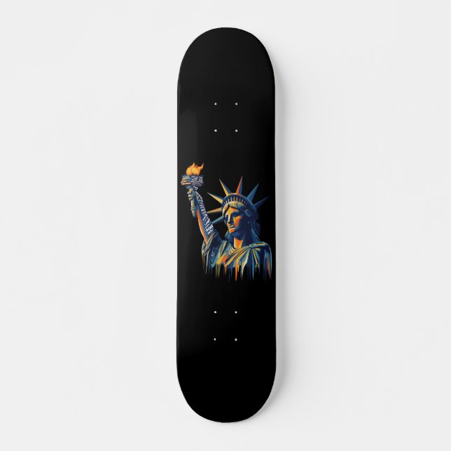 Skateboard Protesta política libertad  (Anverso )