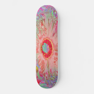 Skateboard Psicodelia del arco iris retro