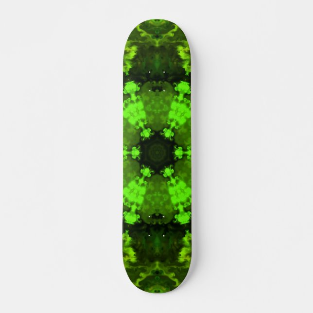 Skateboard Psicodelia Hippie Green (Anverso )