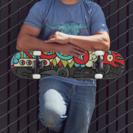 Skateboard Psychedelic Patterns