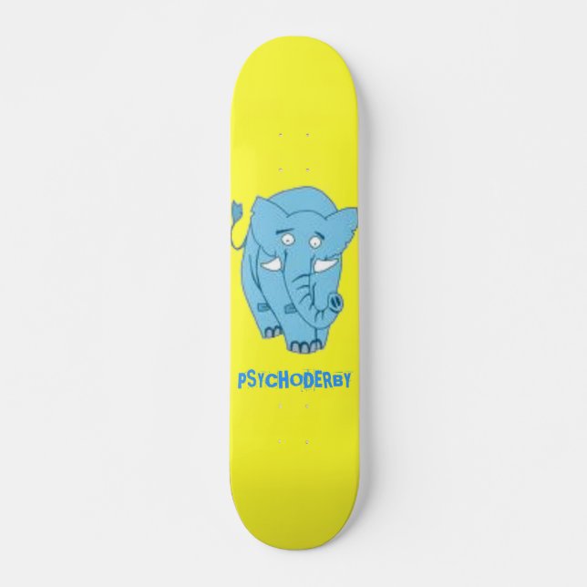 SKATEBOARD PSYCHODERBY FRED EL TABLERO DEL ELEFANTE (Anverso )