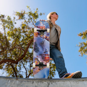 Skateboard Pueblo Navideño Caprichoso de Colinas Nevadas