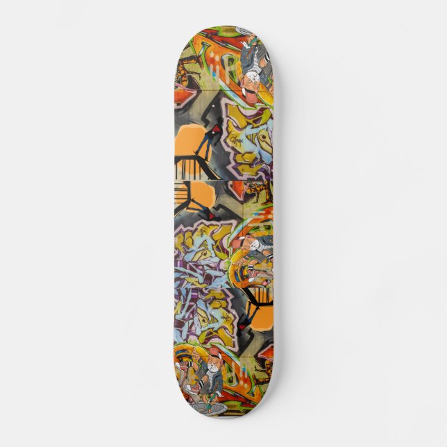 Skateboard Puente de graffiti (Anverso)